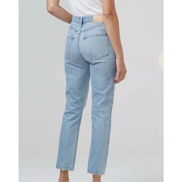 NWT Citizens of Humanity Jolene Womens 31 Bluejay High Rise Straight Distressed - Picture 2 of 16